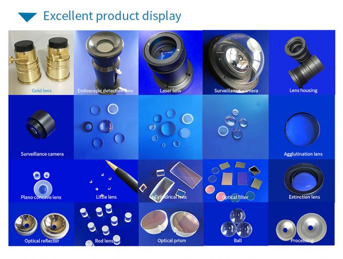 10*60mm Sapphire Rod Lens ótica para a máquina do laser e a lente feita sob encomenda